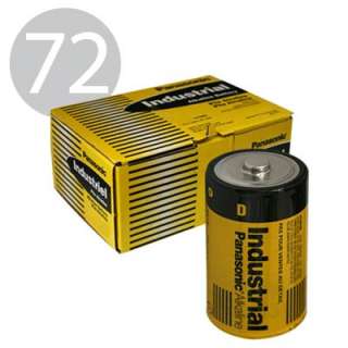 72pk Panasonic Industrial D 1.5V Battery AM 1PI/C LR20  