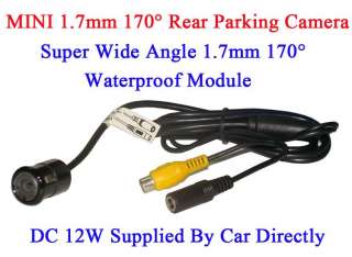 Mini 170°1.7mm Super Wide Car parking Rearview Camera  