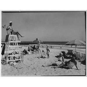 Photo Surf Club, Atlantic Beach, Long Island, New York. Beach scene 
