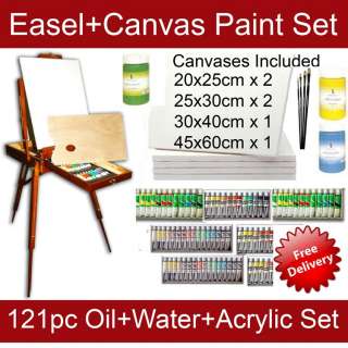 option 10 £ 89 99 click here 121 piece acrylic paint set 1 x