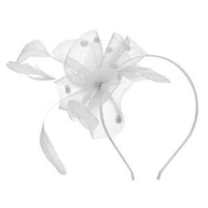 Jane Tran Hair Accessories Crinoline Flower With Feather Headband, 1 
