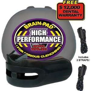 Brain Pad High Performance Adult Mouth Guard   Black   Sports Medicine