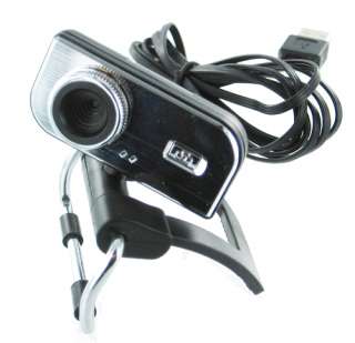 Mega pixel USB 2.0 Clip On Webcam Web Camera w/ Microphone Chrome 