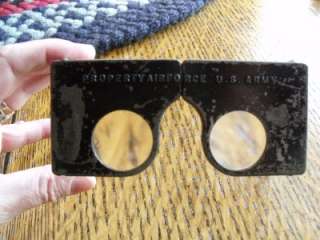   WWII Air Force U.S. Army Magnifying Map Reading Folding Glasses  