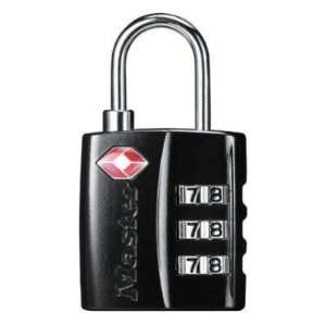   lock Luggage Lock, TSA Accepted, Combination, Metal, Black Home