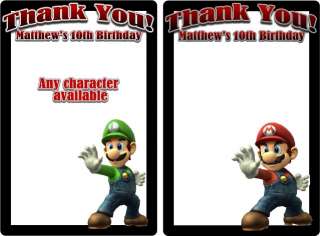 Super Mario Birthday Party Invitations & Favors  