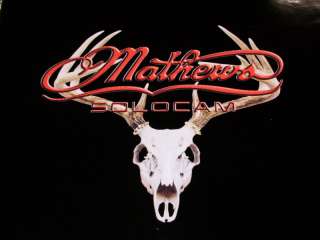 MATHEWS SOLOCAM SKULL DECAL RED 10x8 NEW  