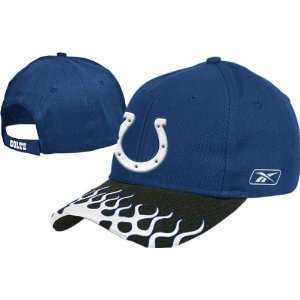 Indianapolis Colts Flame Adjustable Hat 