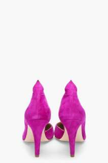 By Malene Birger Raspberry Suede Sinousa Heels for women  