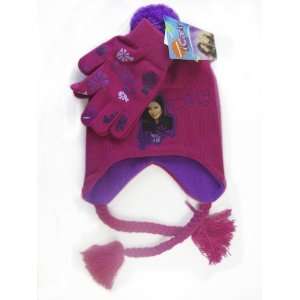 Nickelodeon Fuschia and Purple iCarly Winter Set (2pc)   iCarly Beanie 