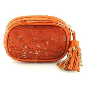  New Oryany Double Sided Sequin Orange Pouch Handbag 