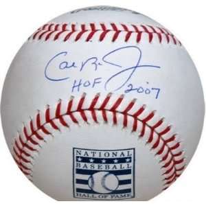  Cal Ripken Jr. Signed Baseball   with HOF 07 Inscription 