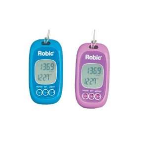  Robic Pedometer Counter Measures Distance, Steps, Calories 