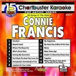 Connie Francis CHARTBUSTER KARAOKE NEW DISC 15 Songs  