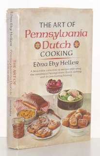 PA DUTCH Cookbook Edna Heller SIGNED 1st Ed Pennsylvania German 