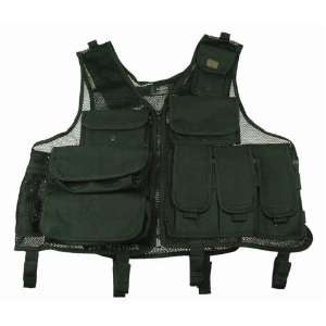  Black Utility Tactical Vest Great for Airsoft, Hunting 