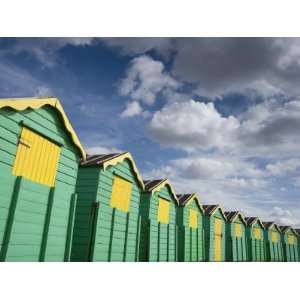  Colourful Beach Huts, Littlehampton, West Sussex, England 