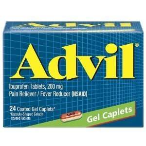  Advil Ibuprofen 200 mg Pain Reliever Gel Caplets   24 ea 