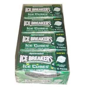 Ice Breakers Sugarless Ice Cubes Spearmint Flavor Gum  