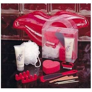  RED Hearts VALENTINES spa pedicure BATH set GIFT NEW 