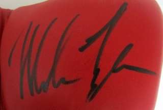 Mike Tyson Autographed Red Title Glove JSA  