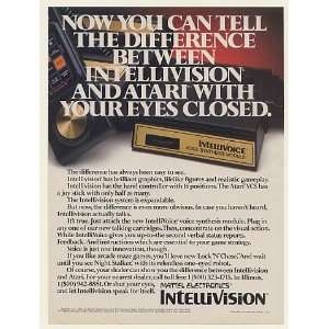 1982 Intellivision IntelliVoice Voice Synthesis Print Ad (Memorabilia 