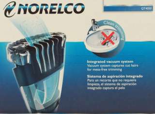 Norelco QT4050 Pro Turbo Lithium Ion Vacuum Beard Mustache Trimmer 