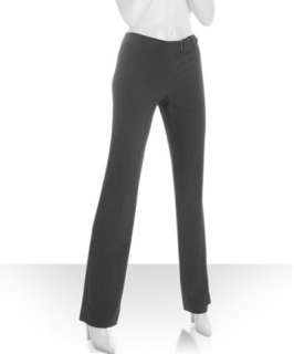BCBGMAXAZRIA grey stretch belt detail bootcut pants