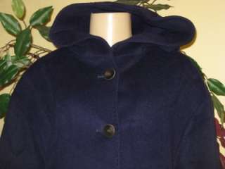   York womens winter Angora Wool blend hooded coat jacket plus24W3X $460