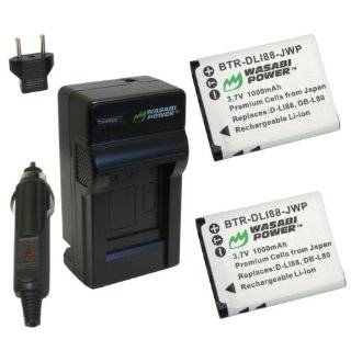 Wasabi Power Battery and Charger Kit for Pentax D LI88, Optio H90, P70 