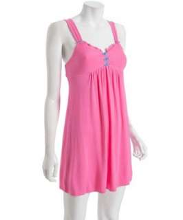 Betsey Johnson pink jersey Luscious bow detail chemise   up 