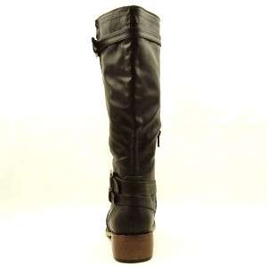 Knee High Motorcycle Riding Boots, Brown 7US/37EU  
