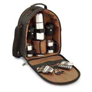  Picnic Time Java Express   Black With / Brown and Java print Coffee 