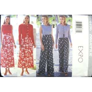  Sewing Pattern 4496 Misses/Misses Petite Jacket, Dress & Jumpsuit 