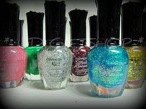   Lot KLEANCOLOR Holographic Neon Chunky Holo Nail Polish Lacquer  