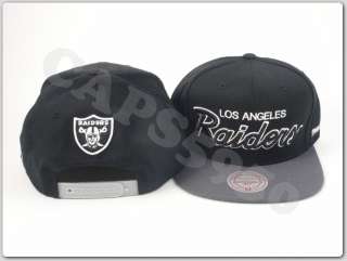   Raiders NFL Football Retro Hats Mitchell and Ness Snapback Caps  
