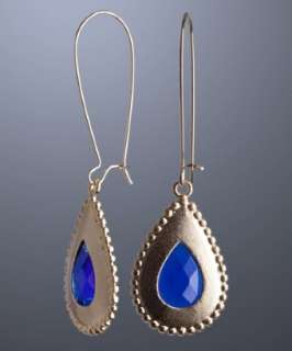Kendra Scott cobalt quartz Bivona teardrop earrings   up to 