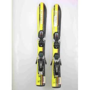 Used Volkl Pro Jr Kids Snow Skis with Bindings 130cm C Gray  