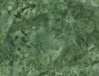   Quilting Fabric Batik Tie Dye Solid #47 Sage Green Cotton New BTY