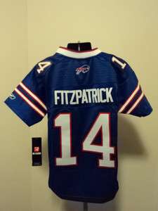 Reebok NFL Buffalo Bills Ryan Fitzpatrick Sewn Youth Jersey NWT S 