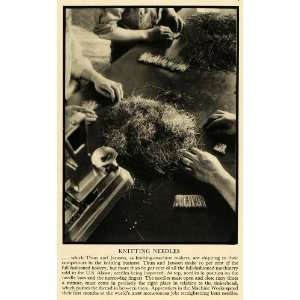 1932 Print Knitting Needles Thun Janssen Fashion Style Hosiery Machine 