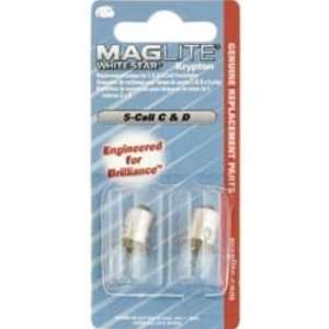 Maglite Flashlight 07036 Maglite Replacement Bulbs for Five Cell C & D