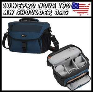 LOWEPRO NOVA 190 ALL WEATHER BLUE SHOULDER CAMERA BAG 056035352638 