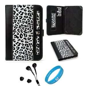  Black and White Leopard Executive Leather Book Style 