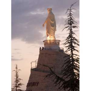 of Our Lady of Lebanon in the Evening, Jounieh, Near Beirut, Lebanon 