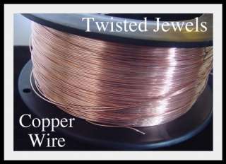 25Ft Round 24 Gauge DS Copper Jewelry Wire ~ 24 GA  