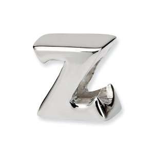   (tm) Sterling Silver Letter Z Bead / Charm Finejewelers Jewelry