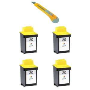 Ink Cartridges Lexmark 20 (15M0120) LEX20 LEX20C + Cutter for Lexmark 