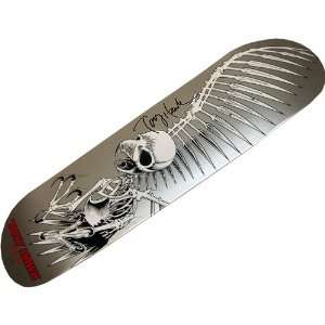    Tony Hawk Autographed Silver Vulture Skateboard