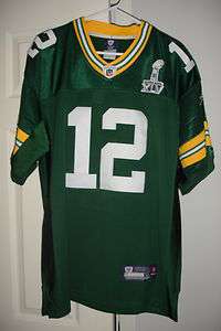 AARON RODGERS PACKERS Jersey Super bowl patch NWT REEBOK  